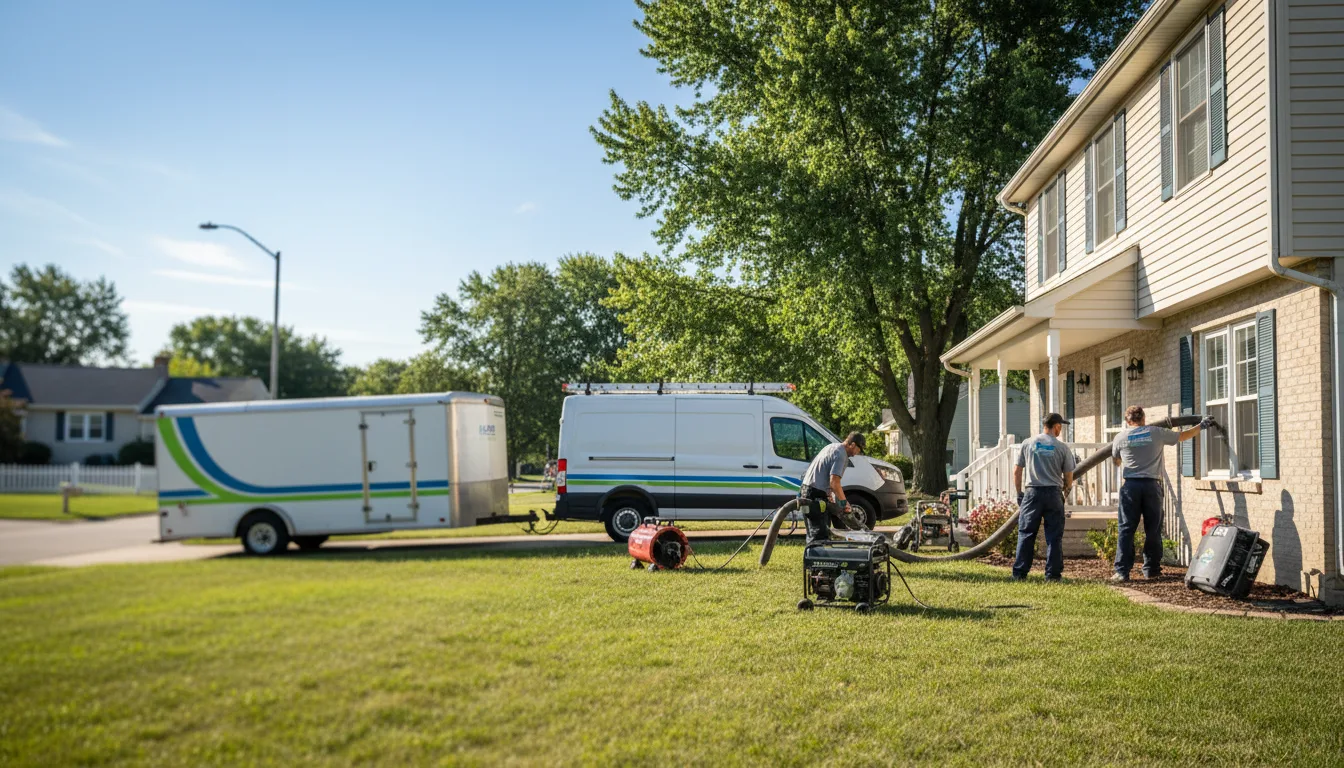 Flooded Basement Restoration And Cleanup With Repair in Tingley, IA near me